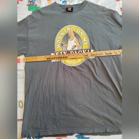 Vintage King of the Hill working on my six pack T-shirt size extra large - Picture 5 of 5